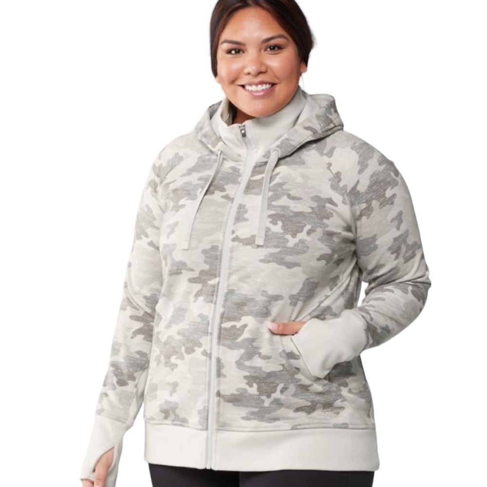 Athleta Triumph Printed Camo Hoodie